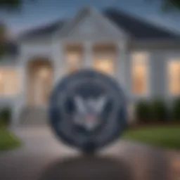 Navy Federal Credit Union logo against a backdrop of a home.