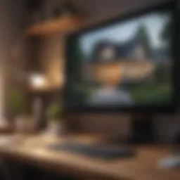 A computer screen displaying diverse home listings