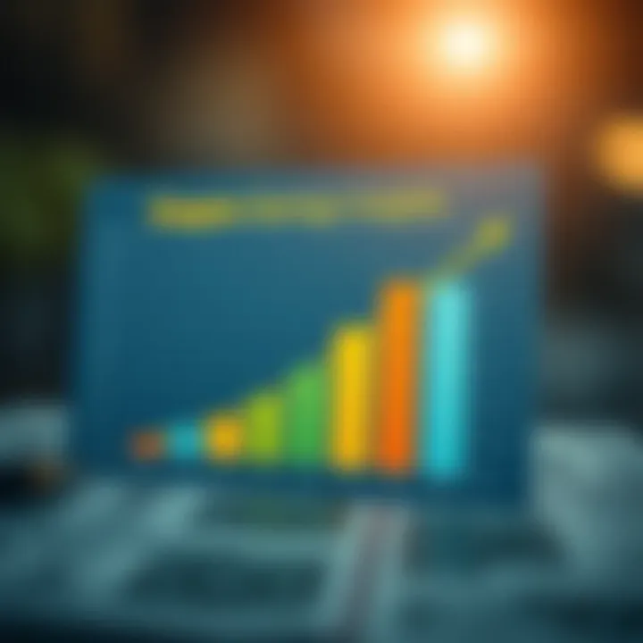 A graph showing increased savings through coupon usage