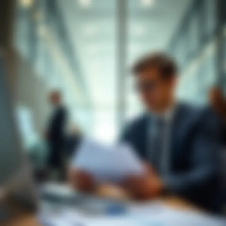 A professional reviewing public sector job listings