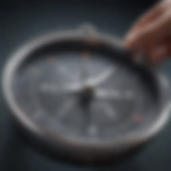 Illustration of a compass pointing towards savings on international fees