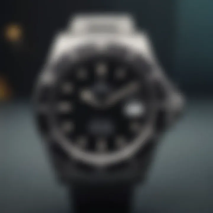 Detailed view of the Rolex Submariner highlighting its features