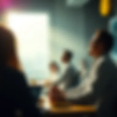 An encouraging scene of success and financial achievement