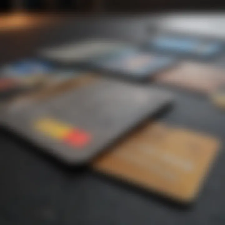 A collection of diverse credit cards showcasing travel rewards