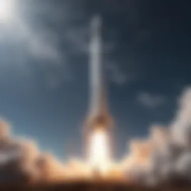 SpaceX rocket launch illustrating market dynamics