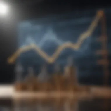 Visualizing Investment Growth Investment growth graph with financial symbols