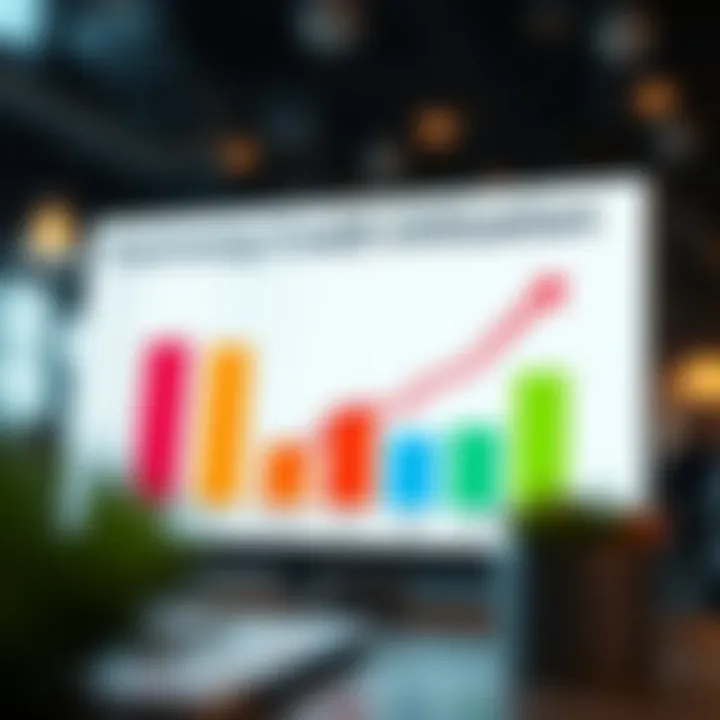 Graphic showing a bar chart of credit utilization