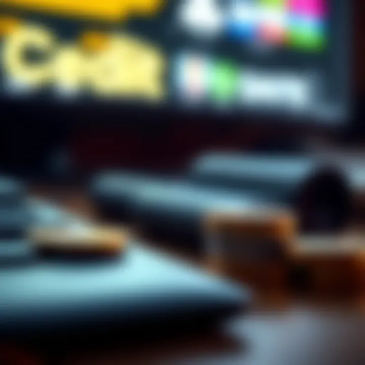 Factors affecting credit scores showcased artistically