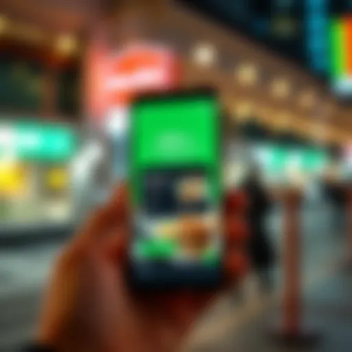 A smartphone displaying the UberEats app showcasing discounts