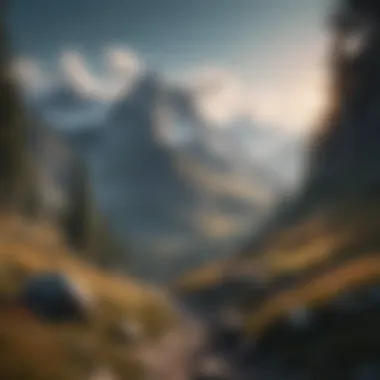 Inviting Mountain Escape A beautiful mountain landscape inviting exploration