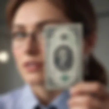 Illustration of a teacher with a dollar sign symbolizing earnings