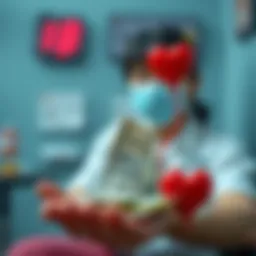 Illustration representing the monetary benefits of blood donation