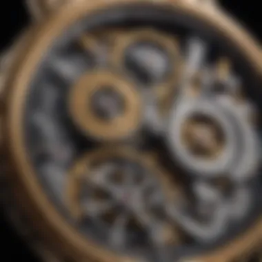 A close-up of watch gears and movements illustrating the mechanics of horology.