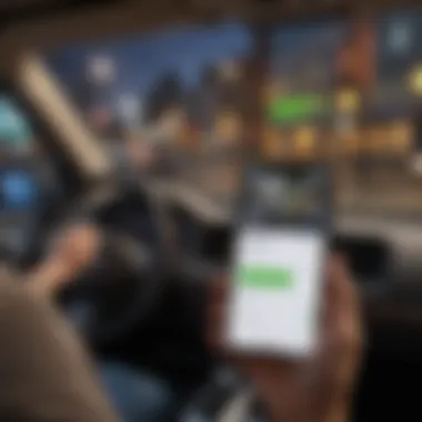 Intuitive Driver App Interface for Uber Eats Uber Eats driver app interface