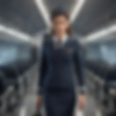 Elegant airline uniform