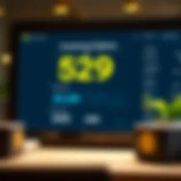 Visual representation of 529 plan funds