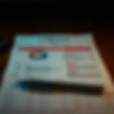 Credit Score Insights An illustration of a credit score report with key indicators highlighted