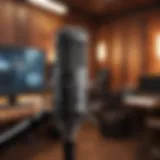 Podcast Microphone Recording Studio