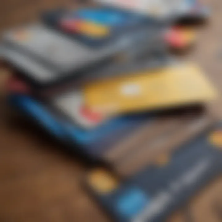 Diverse credit cards representing various choices